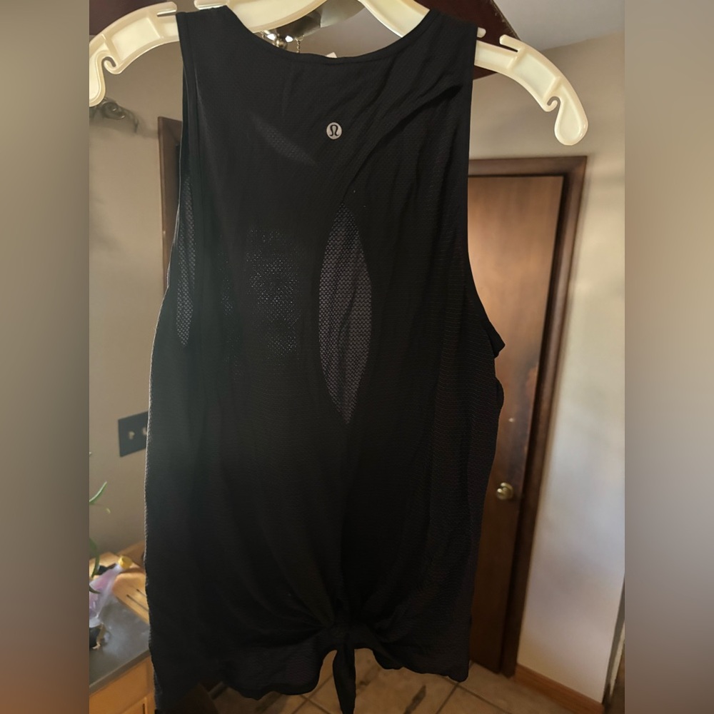 lululemon athletica Black Mesh Tank Top